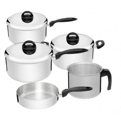 Imagem de Jogo Conjunto de Panelas Eterna com 5 Peças em Alumínio PolidoNigro