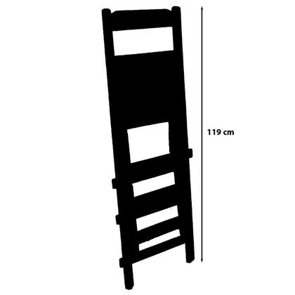 Imagem de Jogo Conjunto Dobrável Bistrô 1 Mesa Alta e 2 Banquetas em Madeira Maciça Com Pintura Imbuia