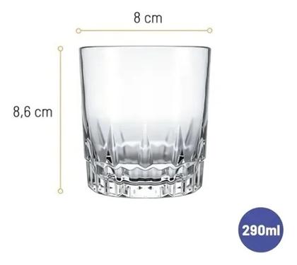 Imagem de Jogo Copo Caipirinha Drinks Whisky Vidro Suco 290ml - Kit 6