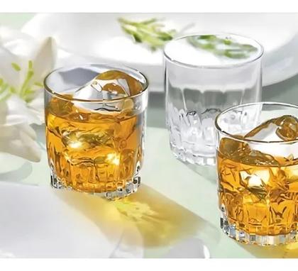 Imagem de Jogo Copo Caipirinha Drinks Whisky Vidro Suco 290ml - Kit 6