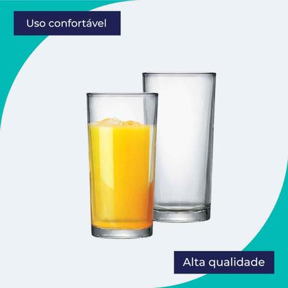 Imagem de Jogo Copos de Vidro Long Drink Copo Para Água e Suco 255ml 6 Peças Ruvolo