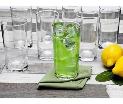 Imagem de Jogo Copos Vidro Suco Agua Cylinder 300 Ml Nadir 12 Unid