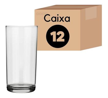 Imagem de Jogo Copos Vidro Suco Agua Cylinder 300 Ml Nadir 12 Unid