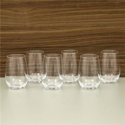Imagem de Jogo Copos Vidro Suco Agua Dubai 480 Ml Nadir Kit Com 6
