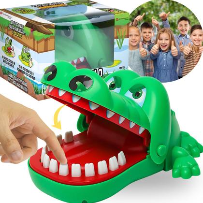 Imagem de Jogo Crocodilo Jacaré Dentista Morde Dedo Brinqued Pegadinha