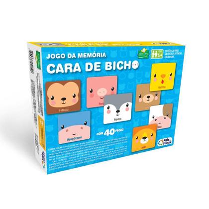 Imagem de Jogo da memoria cara de bicho - madeira