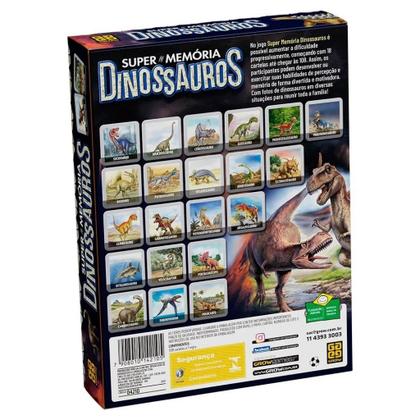 Imagem de Jogo da Memória Dinossauros Grow - 108 Cartas