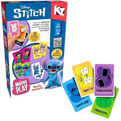 Imagem de Jogo Da Memoria Memo Play Disney Stitch Elka