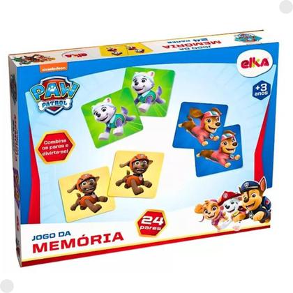 Imagem de Jogo da Memória Patrulha Canina 24 Pares 1286 - Elka