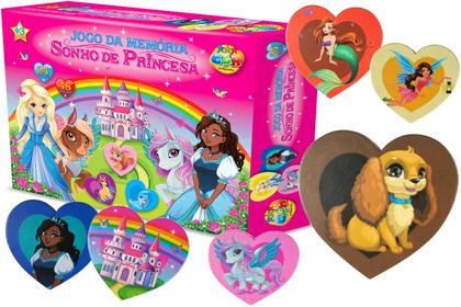 Imagem de Jogo da Memoria Princesas 48 Pçs Brinquedo Infantil