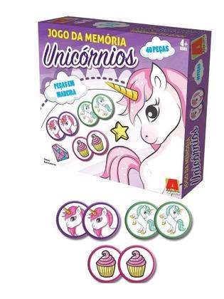 Imagem de Jogo Da Memória Unicórnio 40 Peças Algazarra