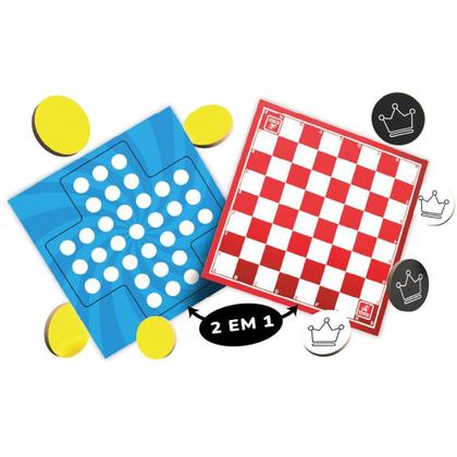 Imagem de Jogo Dama e Resta 1 Coleção Pop - Brincadeira de Criança