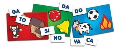 Imagem de JOGO DAS SÍLABAS COLUNA JOGO INFANTIL EDUCATIVO Colorido