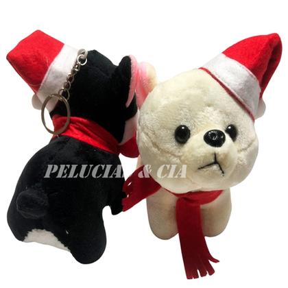 Imagem de Jogo De 08pçs Chihuahua Cachorro Noel De Pelúcia - 12cm Em Pé