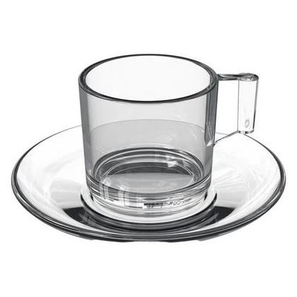 Imagem de Jogo de 12 peças para café Dia a Dia em vidro 90ml Mesa Posta Escritorio Full Fit