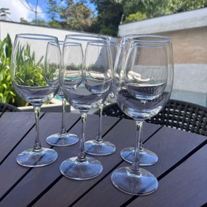 Imagem de Jogo de 12 Taças para Água e Vinho em Vidro 465ml
