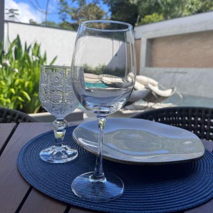 Imagem de Jogo de 12 Taças para Água e Vinho em Vidro 465ml