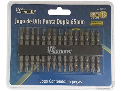 Imagem de Jogo de 15 Bits Ponta Dupla 65mm - BIT-365 - Western