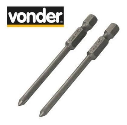 Imagem de Jogo De 2 Bits Vonder Phillips Encaixe 1/4 , Nº 1 X 75 Mm