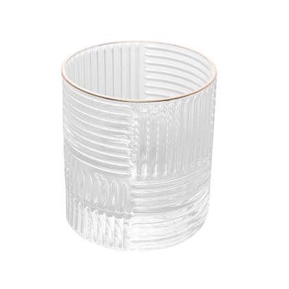 Imagem de Jogo De 2 Copos 320ml Para Whisky Borda Dourada Chess Wolff