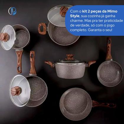 Imagem de Jogo de 2 peças com Fervedor e Caçarola Mimo Style Grafito
