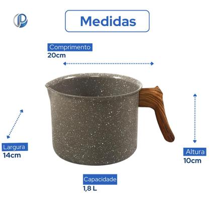 Imagem de Jogo de 2 peças com Fervedor e Caçarola Mimo Style Grafito