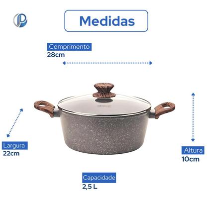 Imagem de Jogo de 2 peças com Fervedor e Caçarola Mimo Style Grafito