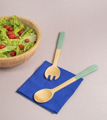 Imagem de Jogo de 2 Utensilios Para Salada 31cm - Oikos VERDE SÁLVIA