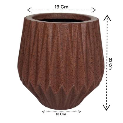 Imagem de Jogo de 2 Vasos para plantas luxo decoração de casa e jardim romana e origami