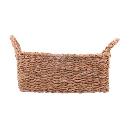 Imagem de Jogo de 3 Cestas retangulares de fibra natural com alça Wolff Casa - 29476