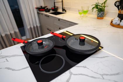 Imagem de Jogo de 4 Frigideiras Antiaderente Em Mármore Autêntico Chef