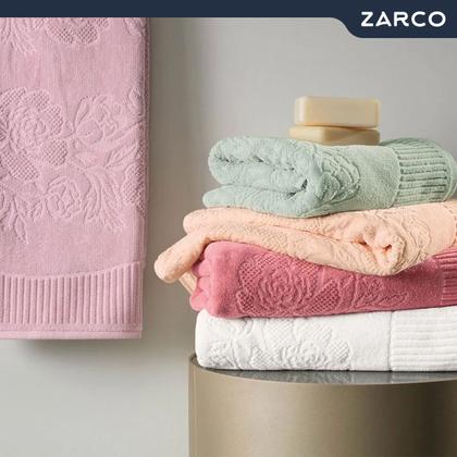 Imagem de Jogo de 5 Toalhas Fio Penteado Grace Banho e Rosto 100% Algodão Navalhado Macias Karsten