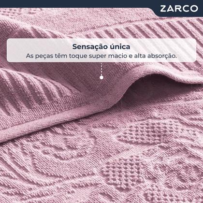 Imagem de Jogo de 5 Toalhas Fio Penteado Grace Banho e Rosto 100% Algodão Navalhado Macias Karsten