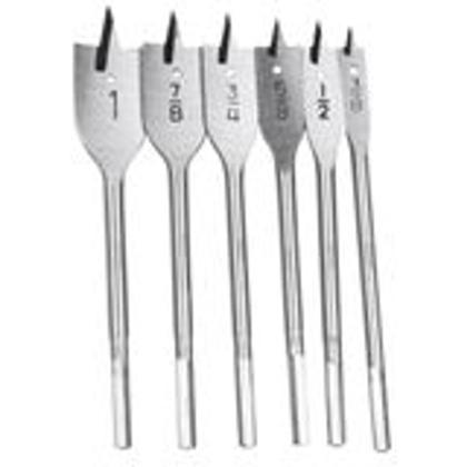 Imagem de Jogo De 6 Brocas Chatas Para Madeira 3/8 - 1 4dl