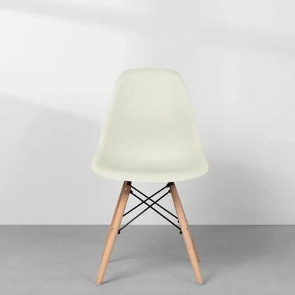 Imagem de Jogo de 6 Cadeiras Charles Eames Wood Design Eiffel Espaço Branco