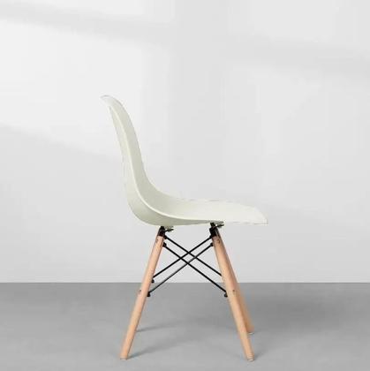 Imagem de Jogo de 6 Cadeiras Charles Eames Wood Design Eiffel Espaço Branco