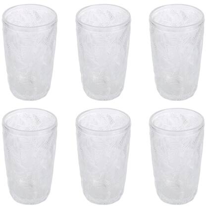 Imagem de Jogo De 6 Copos Altos 380ml Folhas Dolce Home
