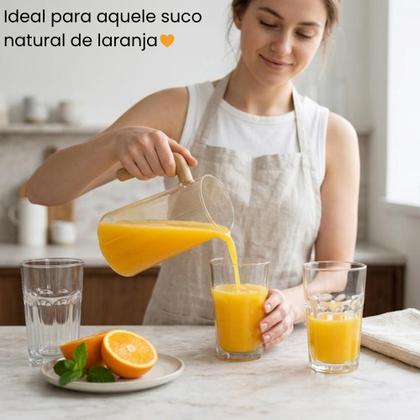 Imagem de Jogo De 6 Copos em Vidro 350ml Ideal Para Água, Suco e Drinks