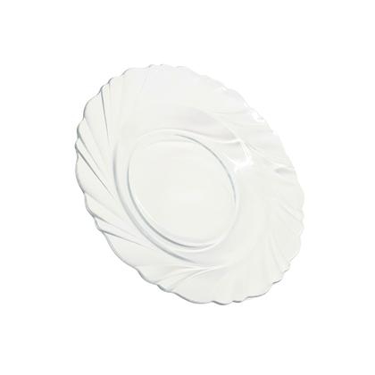 Imagem de Jogo de 6 Pratos de Vidro Fundo Sopa 22 cm Almoço Jantar Mesa Transparente