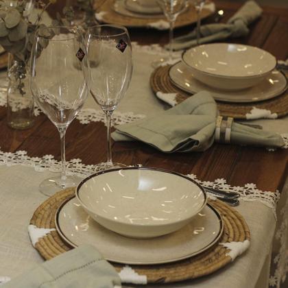 Imagem de Jogo De 6 Pratos Rasos 26 Cm Oxford Unni Brisa