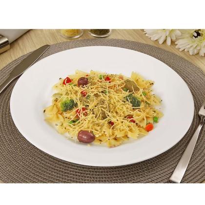 Imagem de Jogo de 6 Pratos Rasos Conjunto Duralex Grande Brancos Opaline Menu Nadir Figueiredo em Vidro Temperado