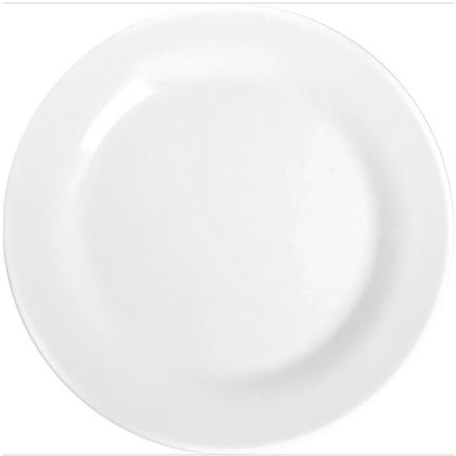 Imagem de Jogo de 6 Pratos Rasos Conjunto Duralex Grande Brancos Opaline Menu Nadir Figueiredo em Vidro Temperado