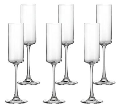 Imagem de Jogo de 6 taças para champanhe Kubitto em cristal ecológico 160ml A24cm