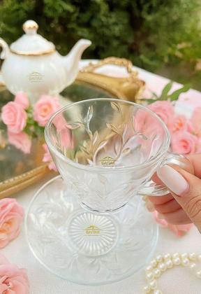 Imagem de Jogo de 6 Xícaras com Pires de Café e Chá 220ml