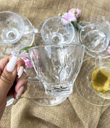 Imagem de Jogo de 6 Xícaras com Pires de Café e Chá 220ml