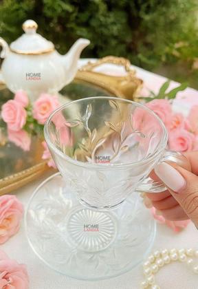 Imagem de Jogo de 6 Xícaras com Pires de Café e Chá 220ml