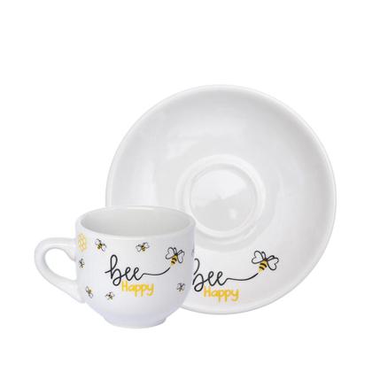 Imagem de Jogo de 6 Xícaras Para Café 90ml Honey Bee Porcelana Hauskraft