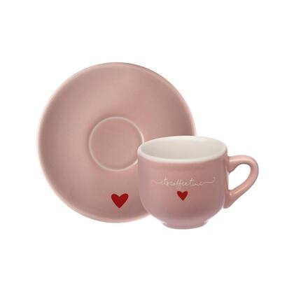 Imagem de Jogo De 6 Xícaras Para Café 90ml Lamour Rosa Hauskraft