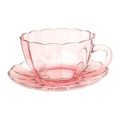 Imagem de Jogo De 6 Xícaras Para Chá 240ml Peach Rosa Hauskraft