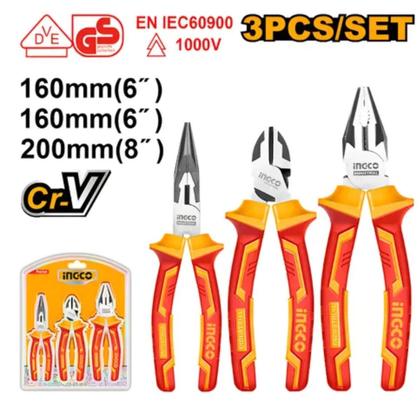 Imagem de Jogo De Alicates Isolados Ingco Com 3 Peças